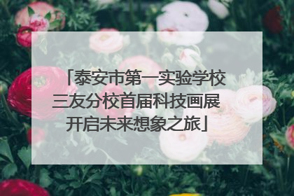 泰安市第一实验学校三友分校首届科技画展开启未来想象之旅