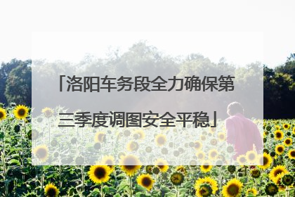洛阳车务段全力确保第三季度调图安全平稳