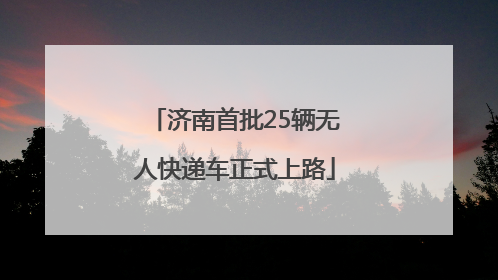 济南首批25辆无人快递车正式上路
