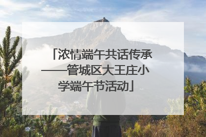 浓情端午共话传承——管城区大王庄小学端午节活动
