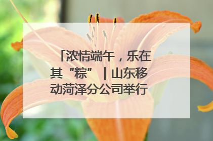 浓情端午，乐在其“粽”｜山东移动菏泽分公司举行端午节主题活动