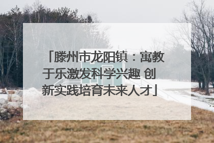 滕州市龙阳镇：寓教于乐激发科学兴趣 创新实践培育未来人才