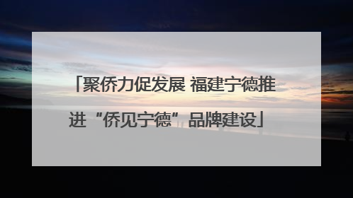 聚侨力促发展 福建宁德推进“侨见宁德”品牌建设