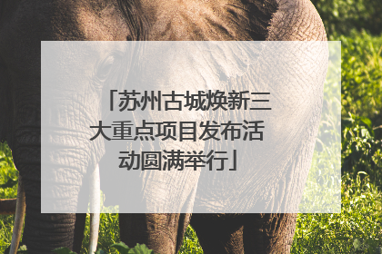 苏州古城焕新三大重点项目发布活动圆满举行