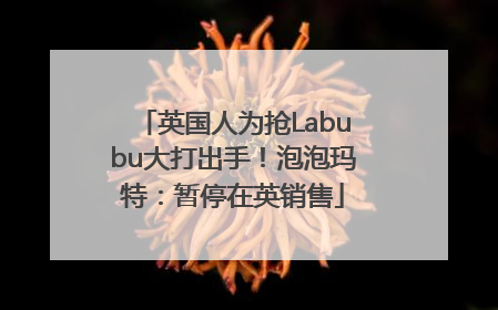英国人为抢Labubu大打出手！泡泡玛特：暂停在英销售