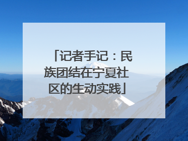 记者手记：民族团结在宁夏社区的生动实践