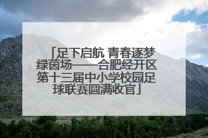足下启航 青春逐梦绿茵场——合肥经开区第十三届中小学校园足球联赛圆满收官