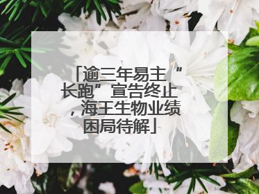 逾三年易主“长跑”宣告终止，海王生物业绩困局待解