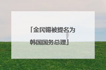 金民锡被提名为韩国国务总理