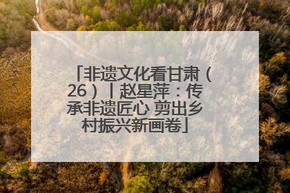非遗文化看甘肃（26）丨赵星萍：传承非遗匠心 剪出乡村振兴新画卷