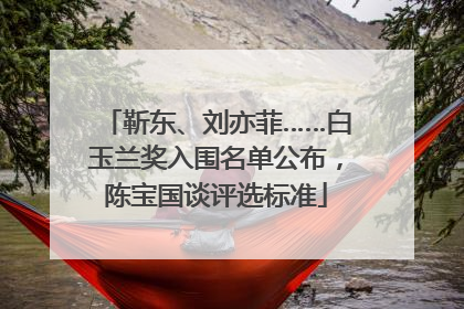 靳东、刘亦菲……白玉兰奖入围名单公布，陈宝国谈评选标准