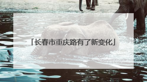 长春市重庆路有了新变化