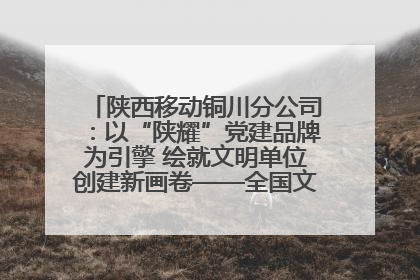 陕西移动铜川分公司：以“陕耀”党建品牌为引擎 绘就文明单位创建新画卷——全国文明单位创建纪实
