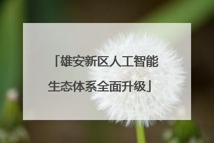 雄安新区人工智能生态体系全面升级