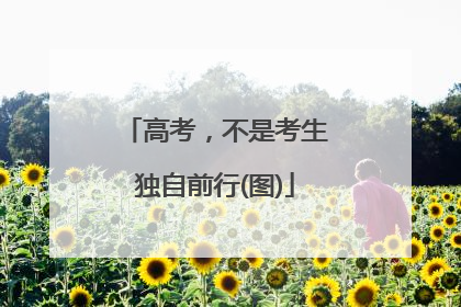 高考，不是考生独自前行(图)