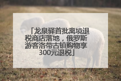 龙泉驿首批离境退税商店落地，俄罗斯游客洛带古镇购物享300元退税