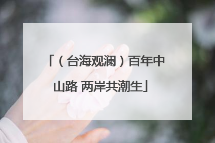 （台海观澜）百年中山路 两岸共潮生