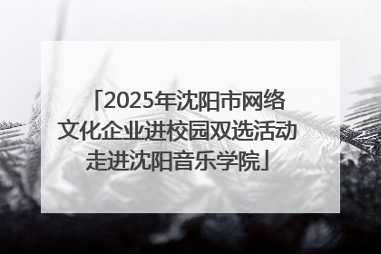 2025年沈阳市网络文化企业进校园双选活动走进沈阳音乐学院