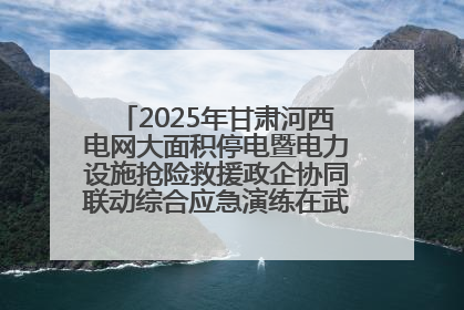 2025年甘肃河西电网大面积停电暨电力设施抢险救援政企协同联动综合应急演练在武威成功举行