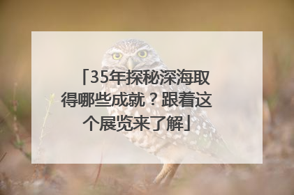 35年探秘深海取得哪些成就？跟着这个展览来了解