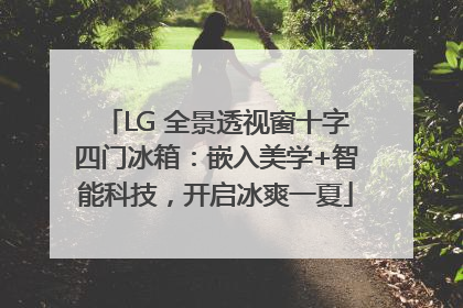 LG 全景透视窗十字四门冰箱：嵌入美学+智能科技，开启冰爽一夏